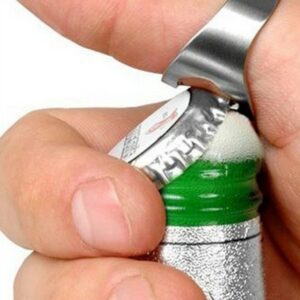 Stainless Steel Beer Bottle Opener Ring - 20mm/22mm